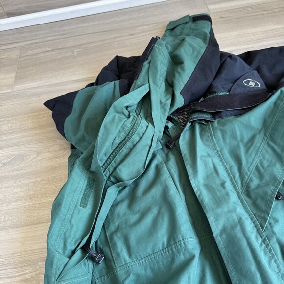 Columbia Titanium Omnitech Ski Jacket Mens Lg Green Full‎ Zip Waterproof Vintage - Picture 15 of 16